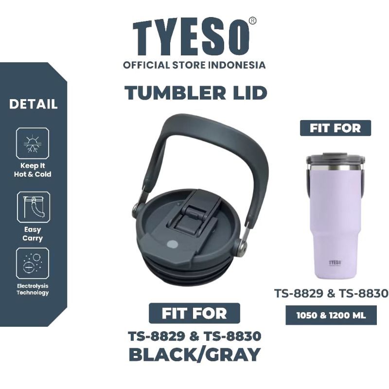 Tyso Tumbler Cap Handle 2in1 ต้นฉบับนําเข้าขนาด 600/900ml ขวดดื่ม