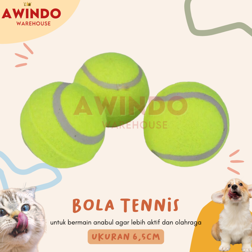 TENNIS BALL - TENNIS Ball ของเล่นสําหรับสุนัขและแมว