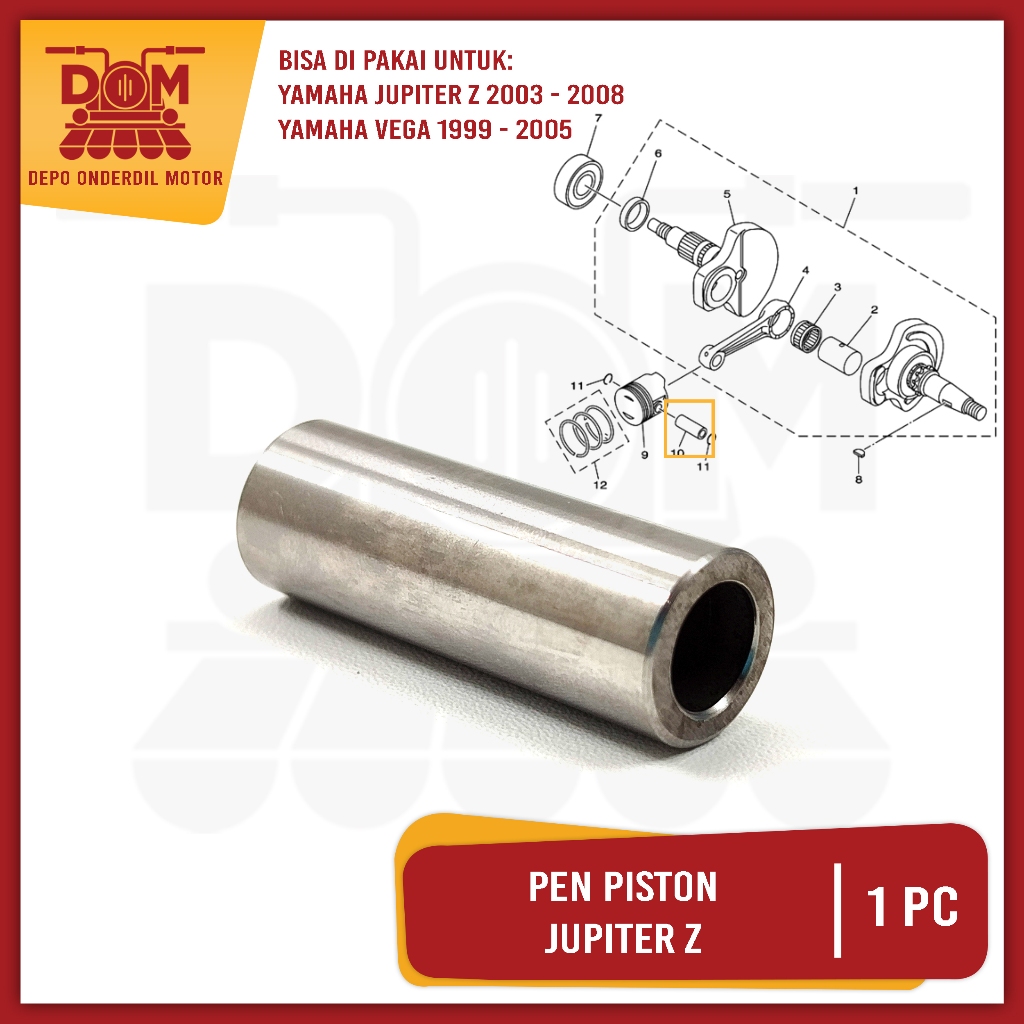 Jupiter Z (PSP) คลิปหนีบปากกาลูกสูบ คอลูกสูบ Yamaha Crypton Jupiter Vega R