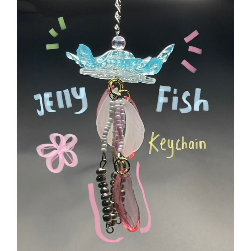 JELLYFISH KEYCHAIN BLUE