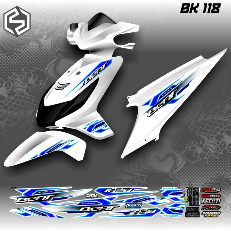 Beat คาร์บูเรเตอร์ Graphic Striping Thailand Variation / bk 118 / bk 123