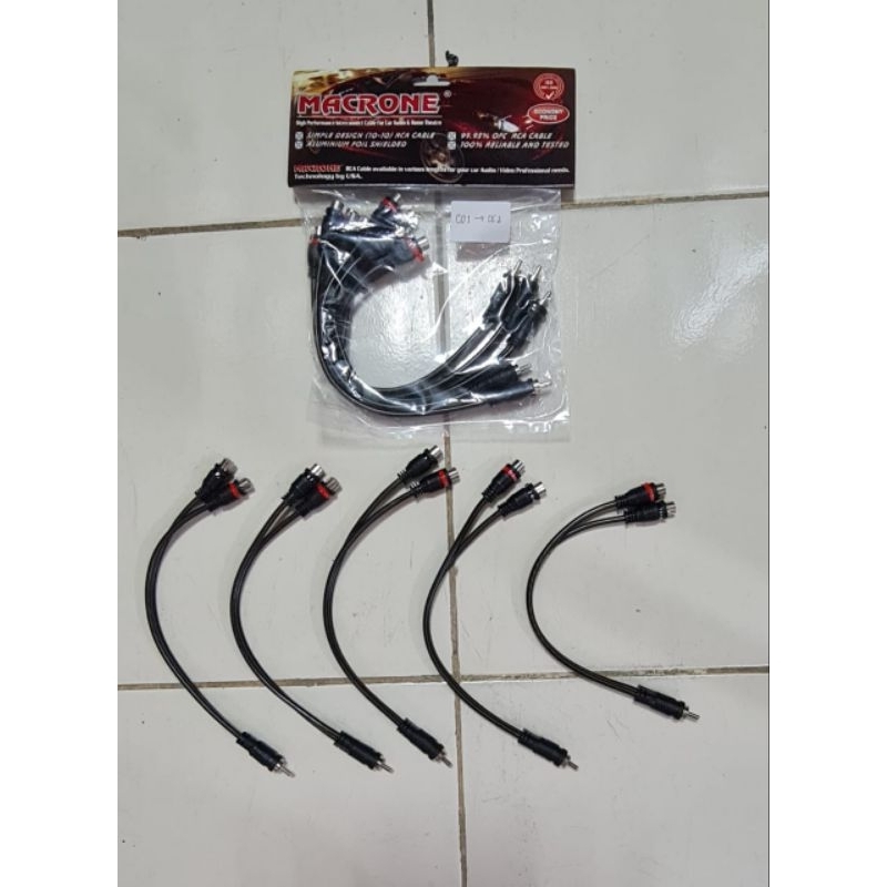MACRONE 1CO-2CE /PC BRANCH สาย RCA