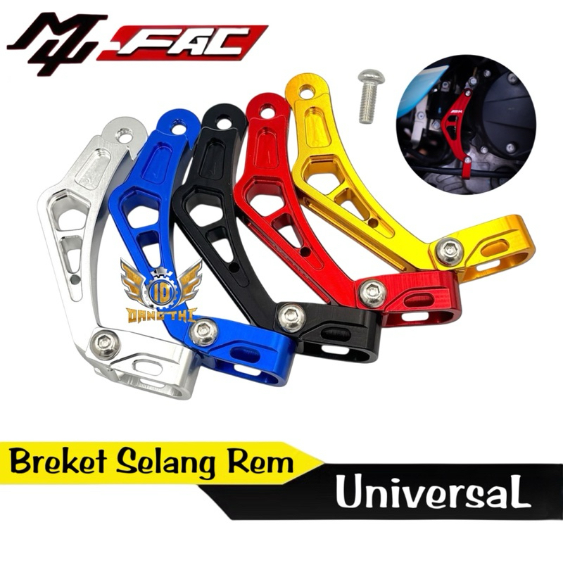 Universal Long รุ่น Mufac Cnc สายเบรค/สายเบรค Breket สําหรับรถจักรยานยนต์ทั้งหมด