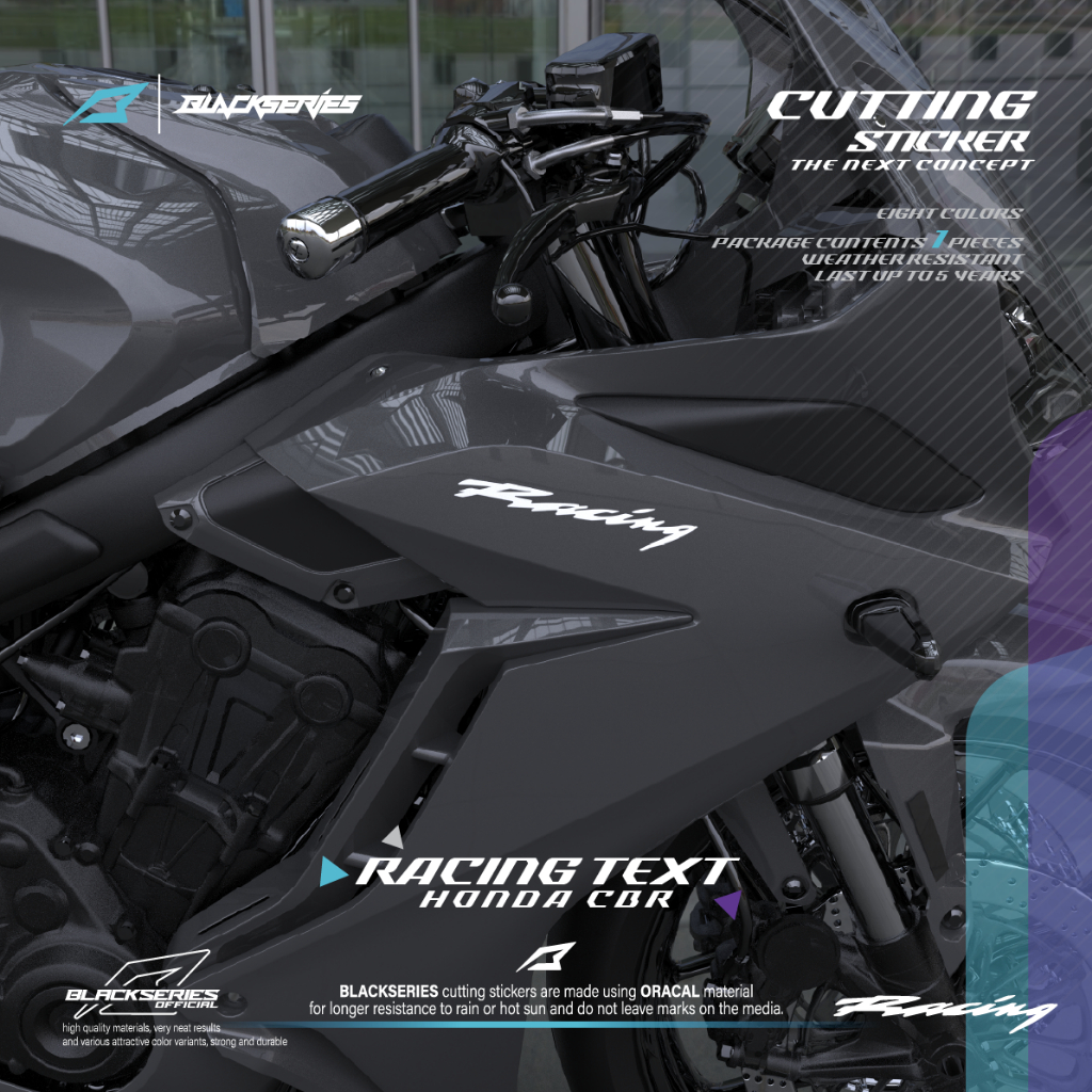 สติ๊กเกอร์ตัดซิ่ง | สติ๊กเกอร์แข่งข้อความ CBR