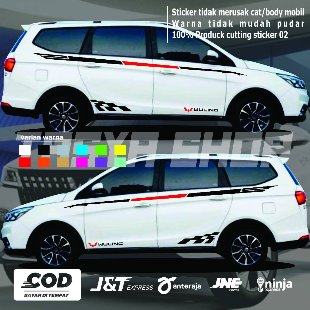WULING สติ๊กเกอร์ติดรถ WULING สติ๊กเกอร์รถยนต์ WULING ALVEZ สติ๊กเกอร์ติดรถ