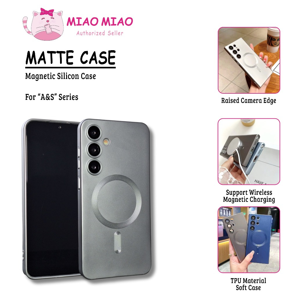 เคสนิ่ม Matte Magsafe Samsung Galaxy A15 A16 A36 A56 A55 / S22 S22+ S22PLUS S22ULTRA S23 S23+ S23PLU