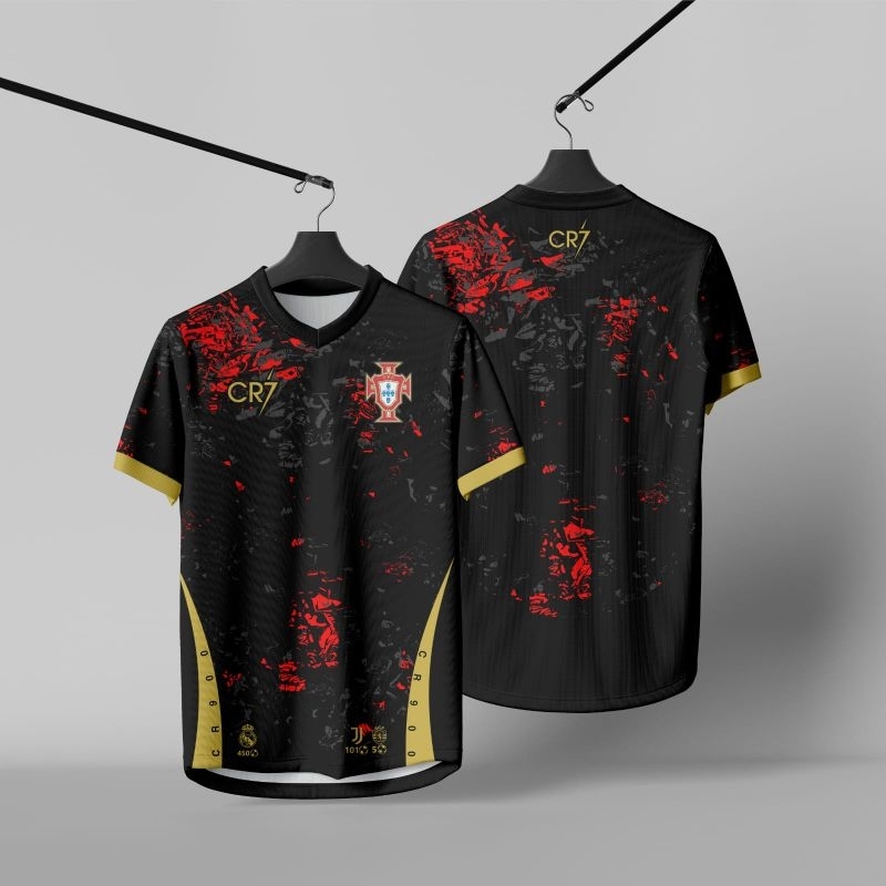 PORTUGAL X RONALDO CR7 JERSEY FULL PRINTING ฟรีชื่อและหมายเลข