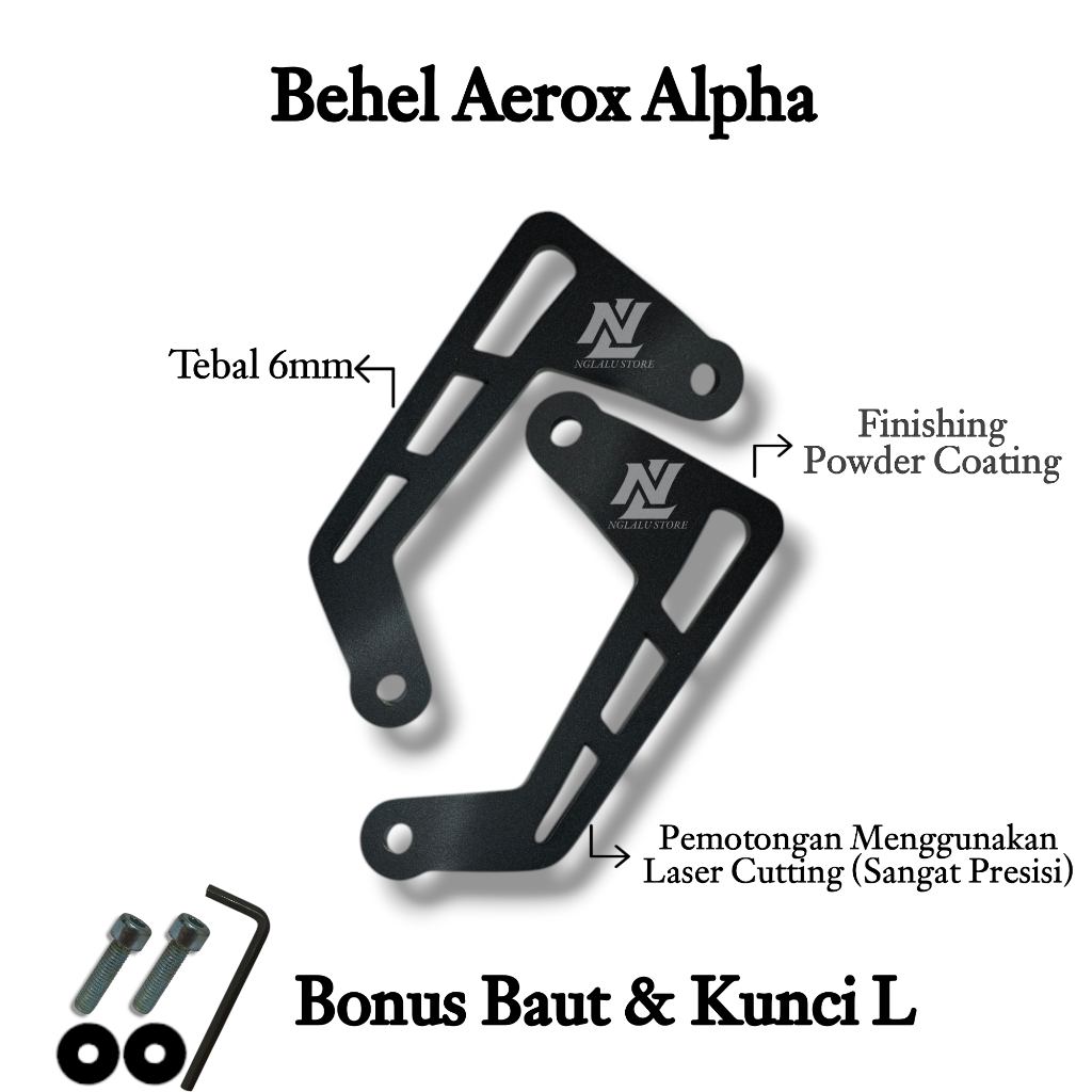 AEROX ALPHA Turbo 2025 BRACES BRACKET - AEROX ALPHA 2025 BRACKET - AEROX BRACES