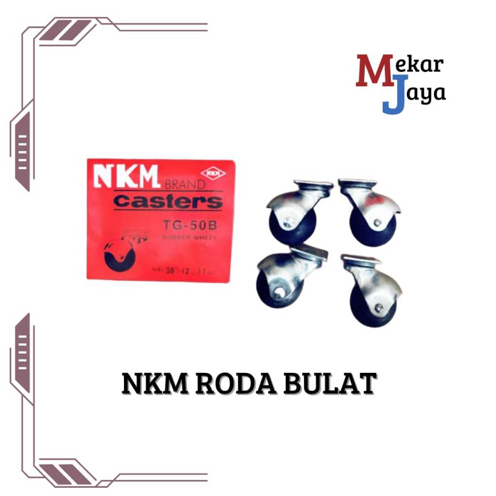 NKM ROUND WHEELS/ ROUND RUBBER WHEELS/ ETALASE WHEELS CONTENTS 4 ชิ้น