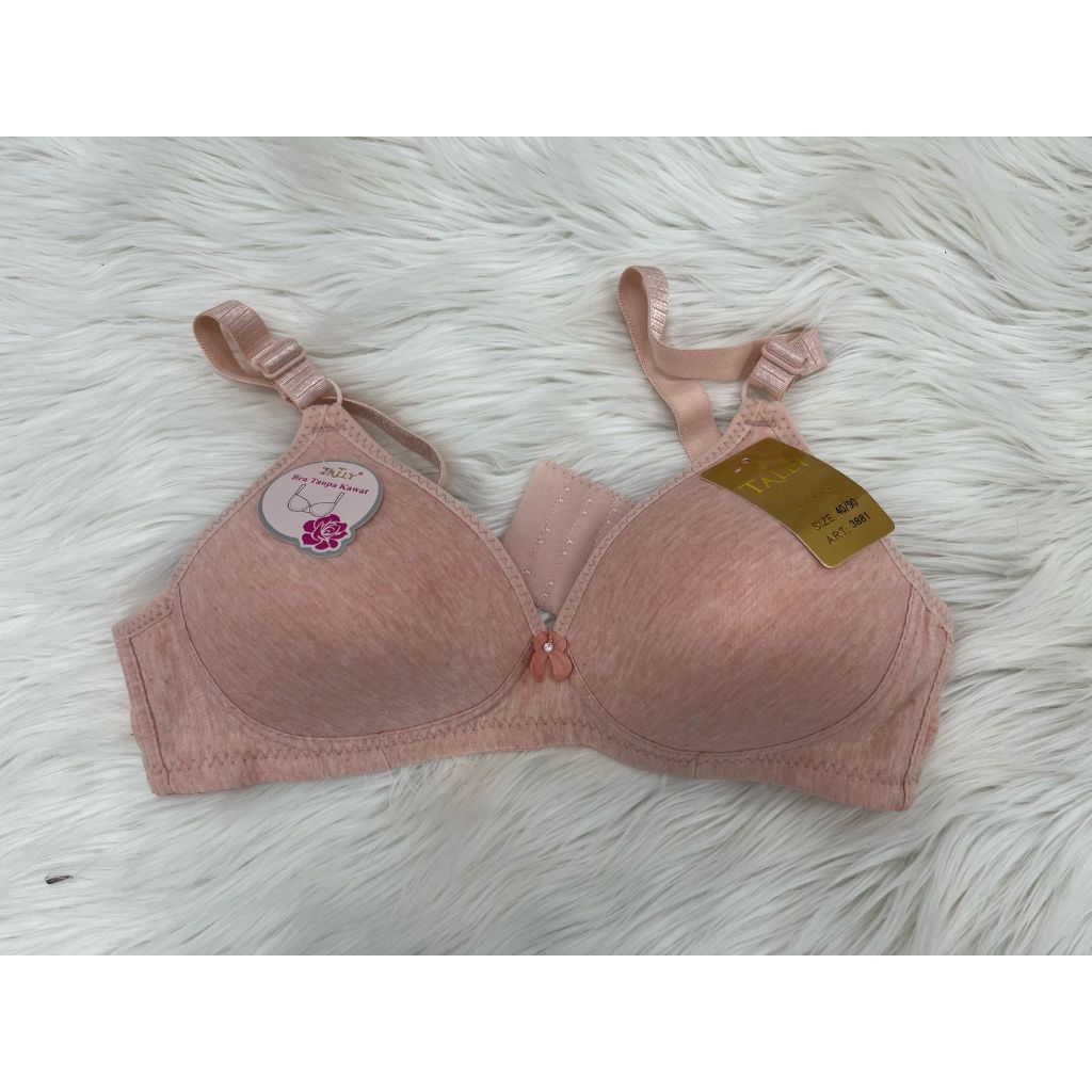 KATUN BYEOLSTORE_ID - TALLY 3881 SOFT COTTON BRA SZ 36-42 - TALLY BRA BH 881 | ถ้วย B | ลวดไม่มี | ต