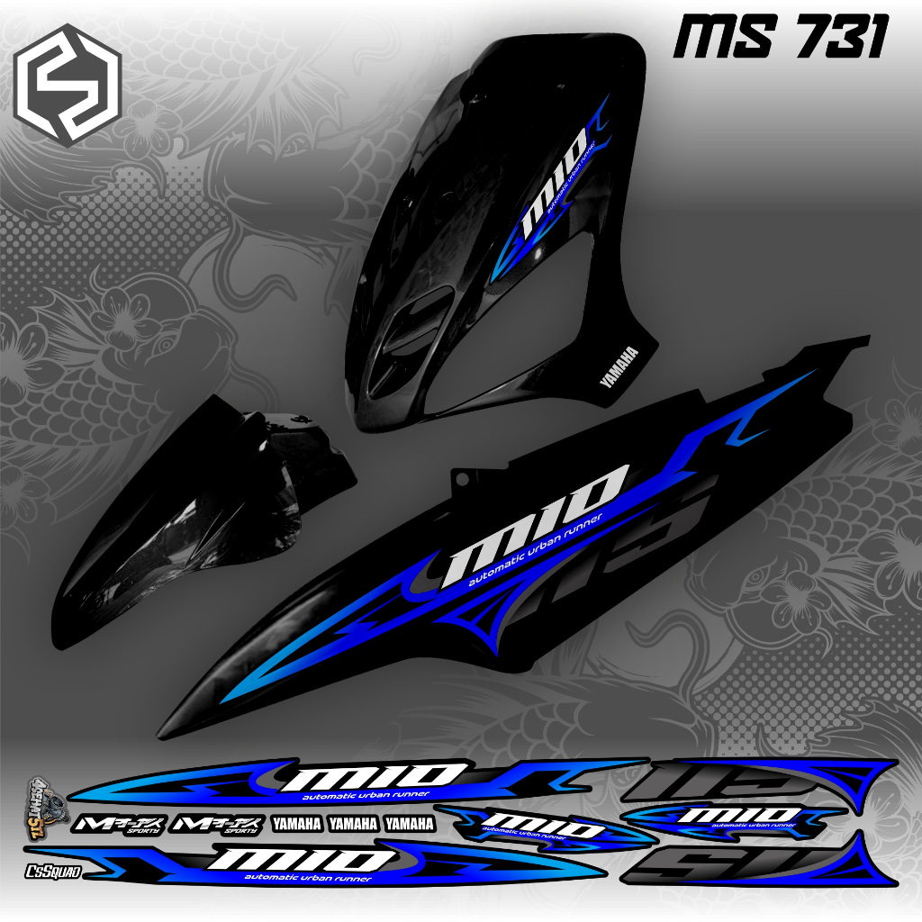 STRIPING MIO SPORTY mio smile graphic variation thailand MS 731 / MS 739