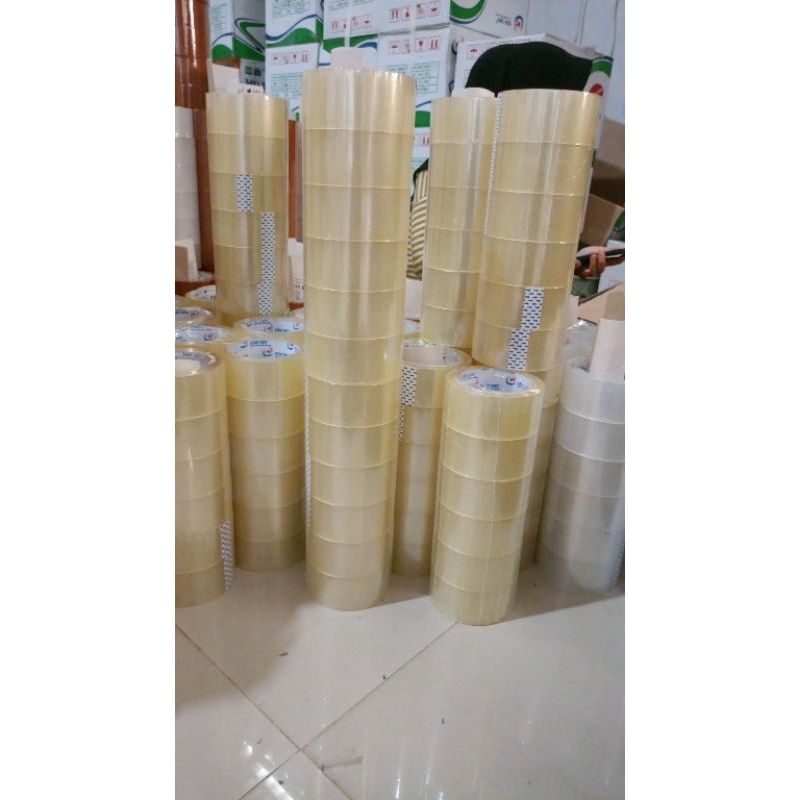 เทปเชื่อมต่อ ECO (6 ชิ้น) 45 มม. X 90 YARD ECO CLEAR DUCT เทปสีน้ําตาล DUCT TAPE STAR TAPE