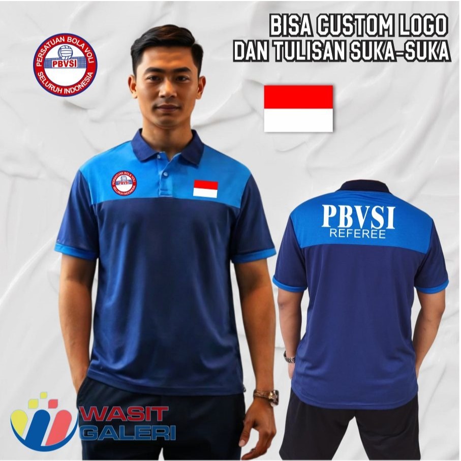 2023 MD VOLLEYBALL REFEREE SHIRT: สีฟ้า, NAVY