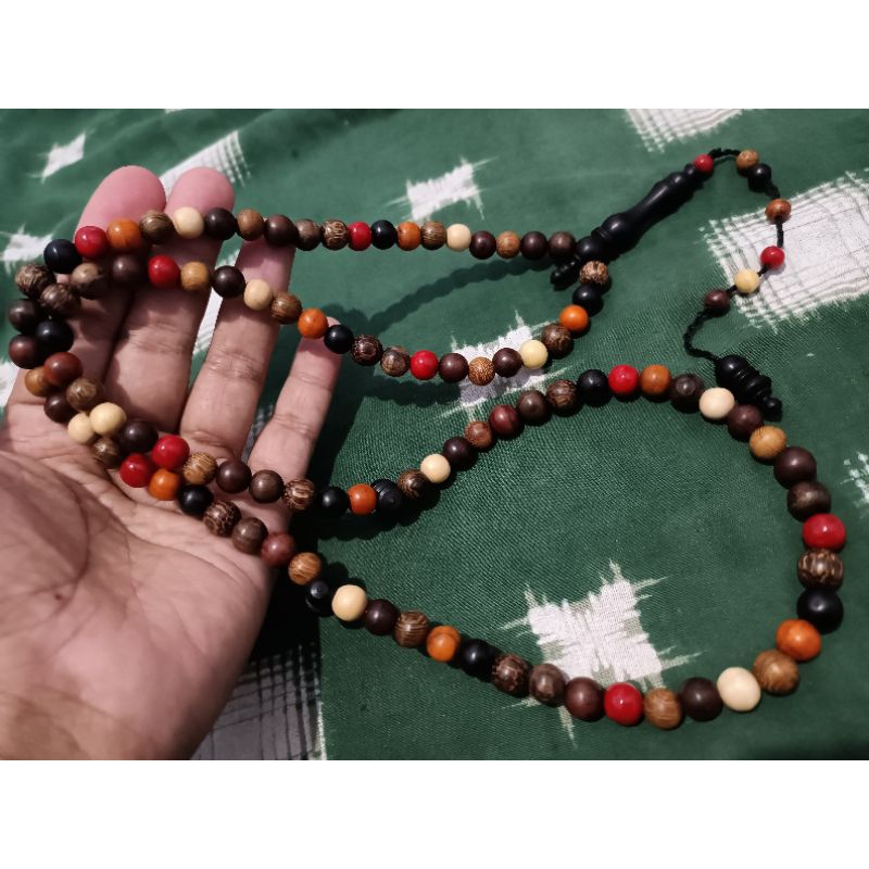 ลูกปัดอธิษฐานรวมไม้นําโชคพร้อม Marjanปะการังแดง 8 มม. ORIGINAL