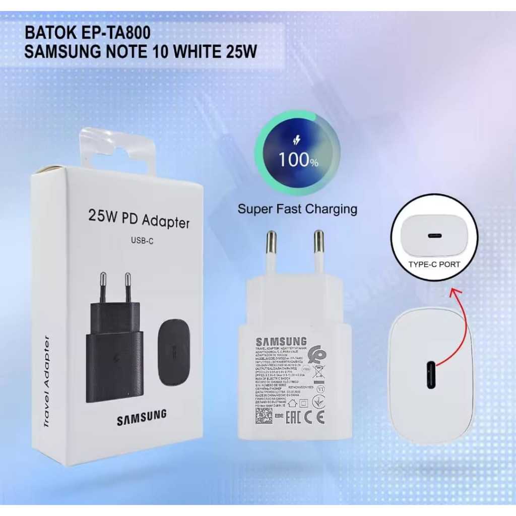 BATOK SMS EP-TA800 25W SAM NOTE 10 SUPER FAST CHARGING