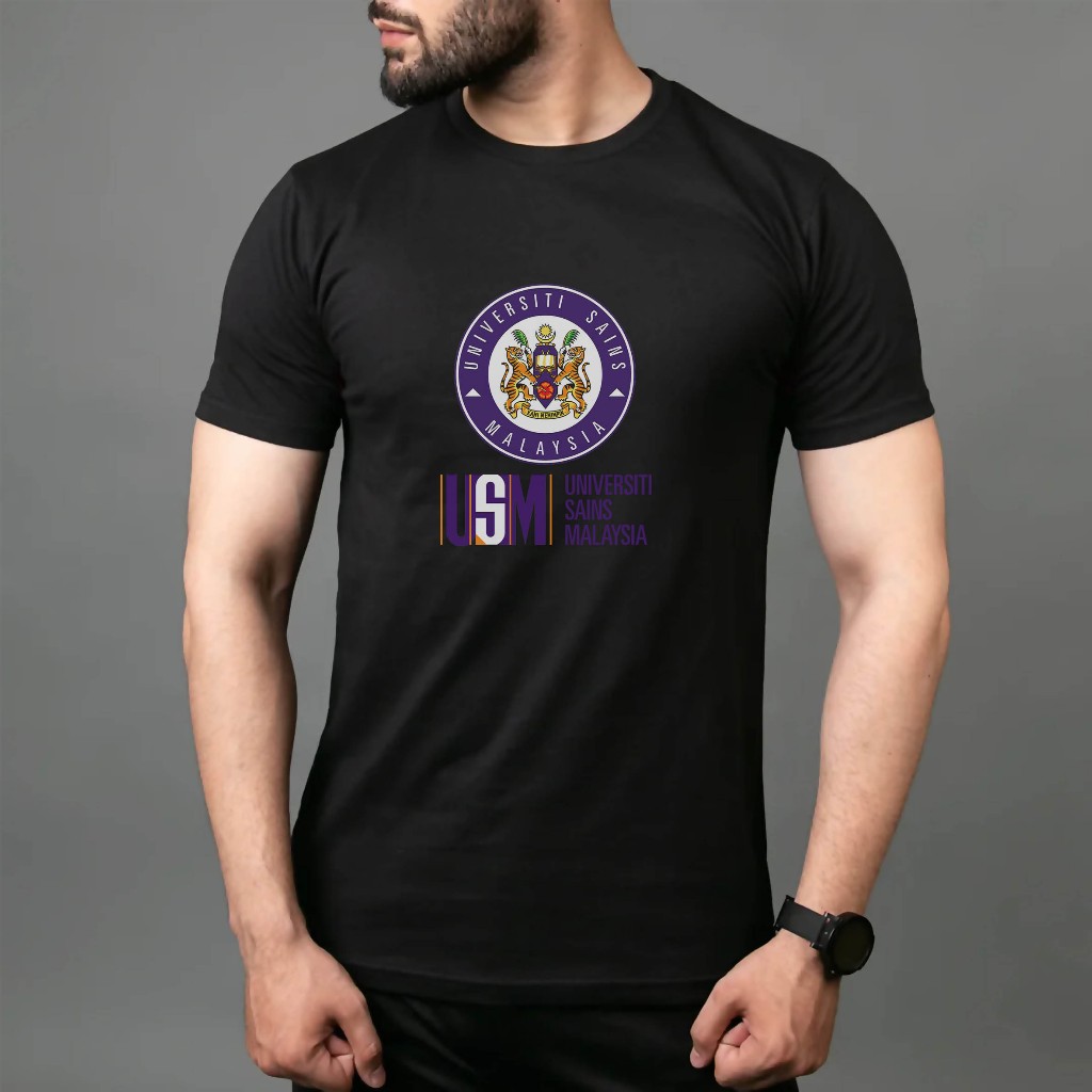 USM เสื้อยืด University of Science Malaysia Cotton Combad เสื้อแขนสั้น