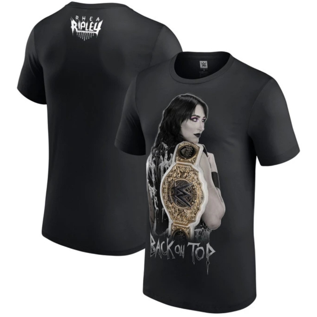 WW209 CinemaTees Kaos T เสื้อ WWE Rhea Ripley Back On Top Premium T เสื้อ