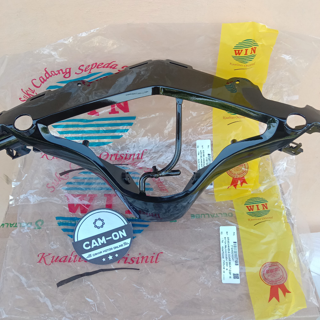 เปลือกหลัง AEROX 155 | ฝาครอบแฮนด์ด้านหลัง AEROX 155 | YAMAHA AEROX 155 KILOMETER CAP สีดํา WIN