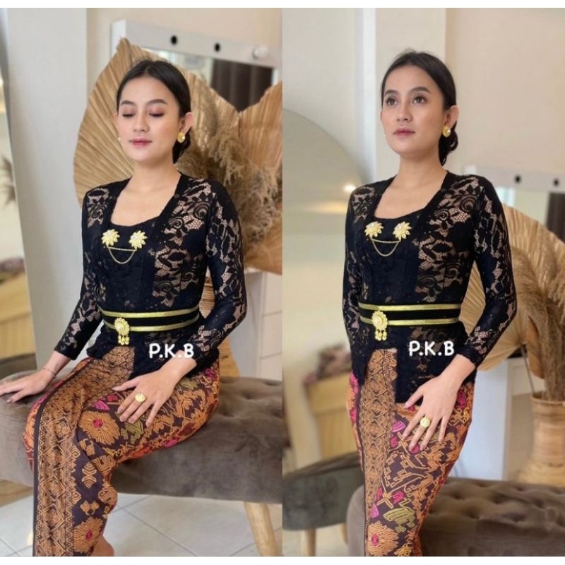 Balinese ผ้า kebaya / kubaru kebaya / kebaya รับปริญญา / kebaya แขนยาว (เฉพาะเสื้อ Kebaya เท่านั้น)