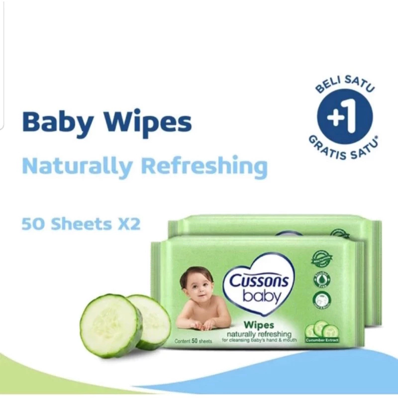 (1 GET 3) Cussons Baby Wipes / Baby Wet Wipes