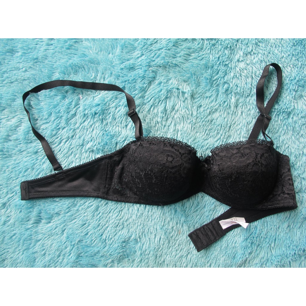 [TKPD17] SEXY-LOOK BRA VALENTINE SECRET SB08/0201 BLK SIZE 34A (A75) THIN FOAM