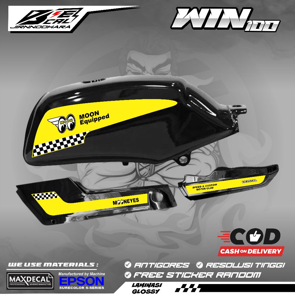 HINDA WIN 100 MOON EYES K24 แถบตัวแปร