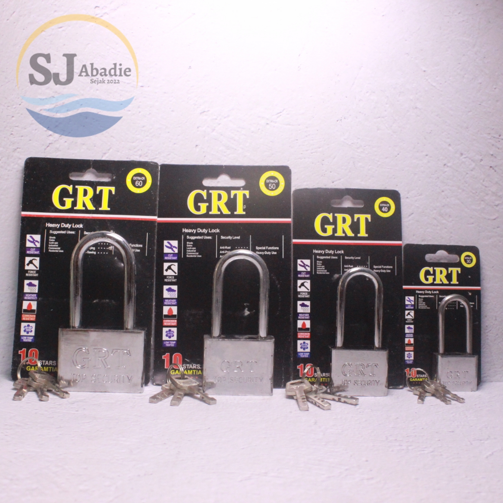 (1 ชิ้น) กุญแจรั้วโครเมี่ยมหนา GRT 30 40 50 60 มม. คอสั้น / ยาว | เอสเจ อะบาดี |