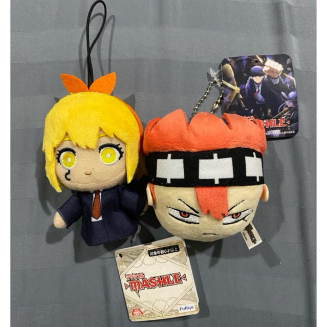 GANTUNGAN OFFICIAL PLUSH dollie Mashle : Magic and Muscle - Lemon Irvine Dot Baret พวงกุญแจตุ๊กตาหุ่