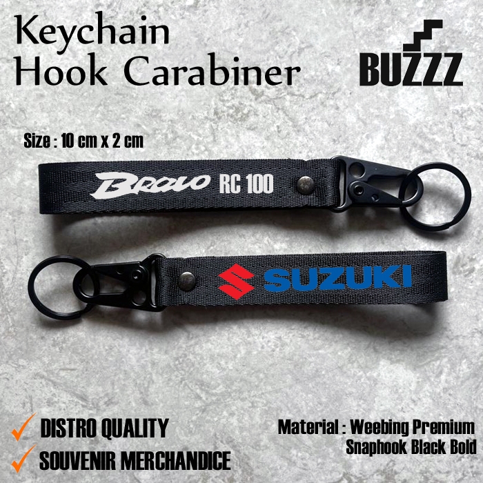 GANTUNGAN BRAVO RC 100 JET COOLED KEY - SUZUKI BRAVO RC100 KARABINER - พวงกุญแจ SUZUKI BRAVO RC100 ส