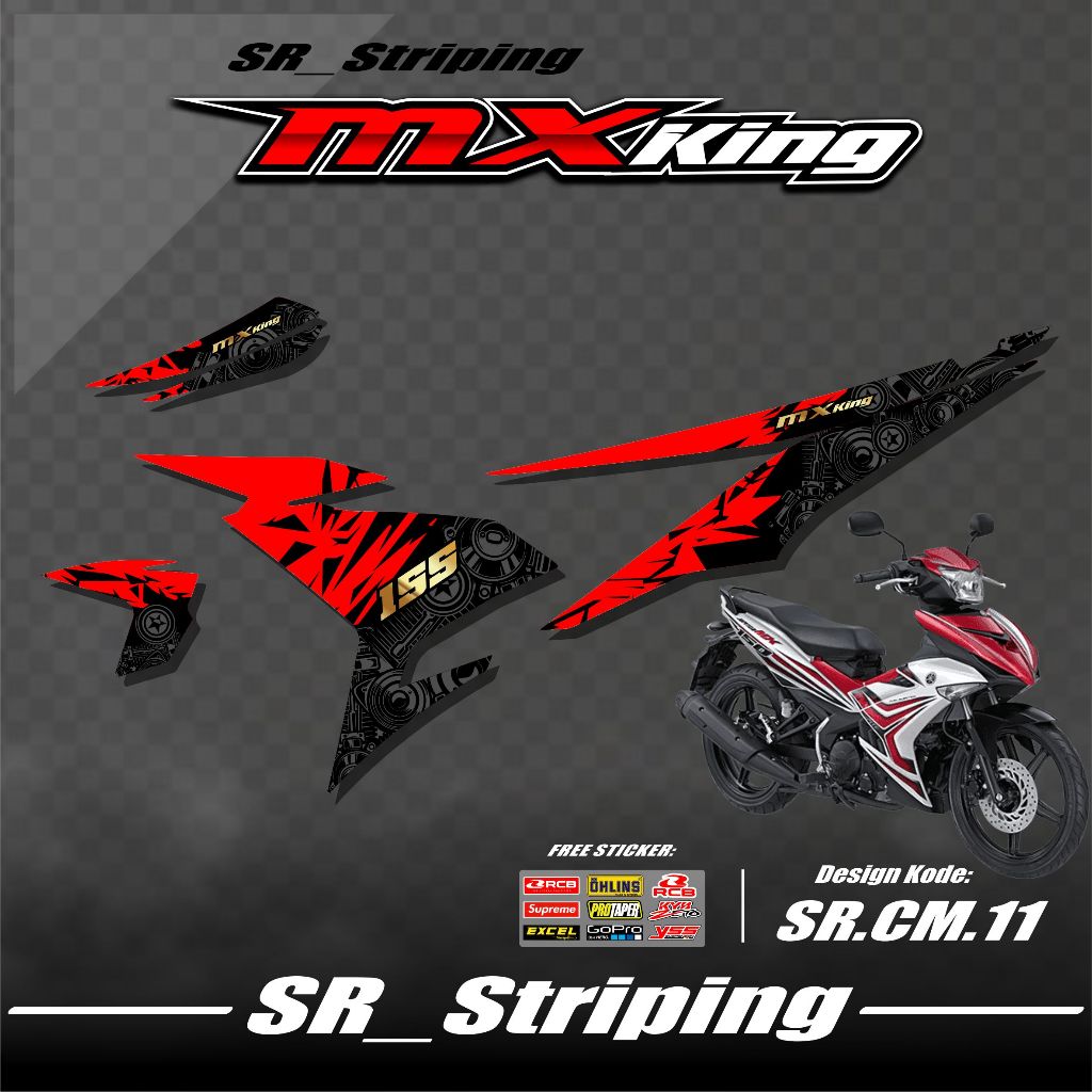 Mx King 150 Striping / Mx King Variation / Mx King 150 / Mx King 150 Sticker / Mx King 150 Motorcycl