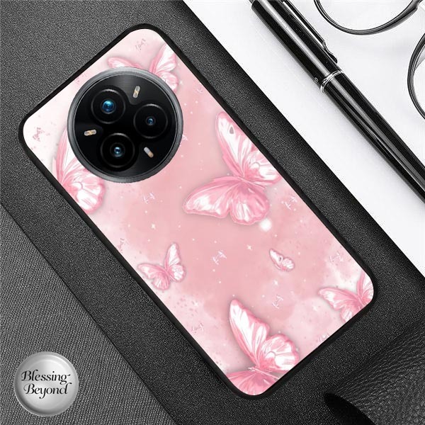 HP ล่าสุด Realme 14 Pro Glass Softcase [BSG-06] - เคสโทรศัพท์ Realme 14 Pro 14 Pro Plus - เคส Realme