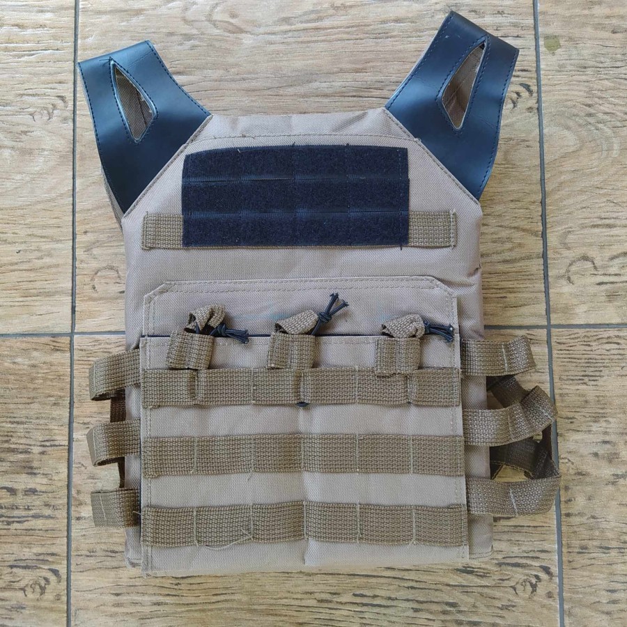 Light Vest/Vest Light Body Armor JPC TACTICAL - สีน้ําตาลเข้ม
