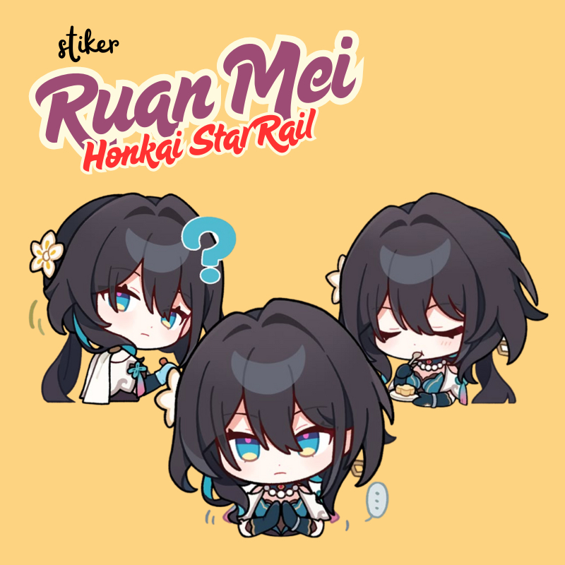 HSR MAY RUAN สติ๊กเกอร์S | สติ๊กเกอร์ RUAN MEI HONKAI STAR RAIL 7 CM VINYL GLOSSY WATERPROOF