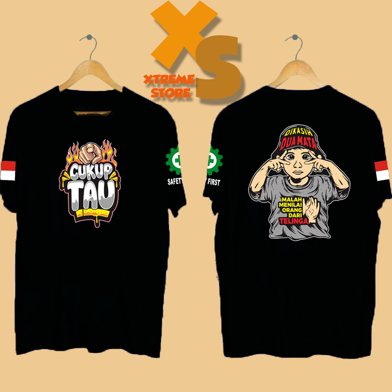 // เสื้อยืด DISTRO สําหรับผู้ชาย ENOUGH TAU // XTREME-STORE