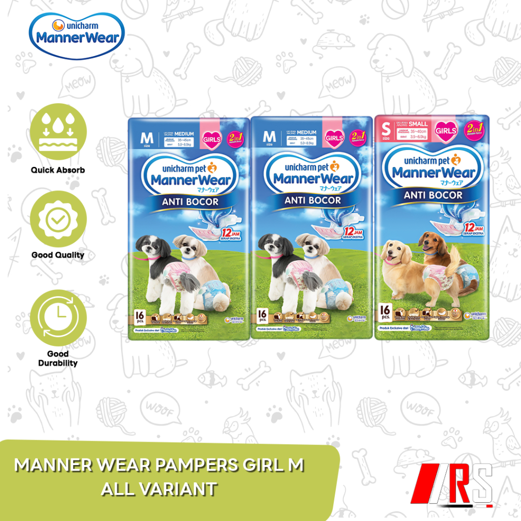 Pampers ผ้าอ้อมสุนัข Manner Wear ผ้าอ้อมสุนัขชายหญิง