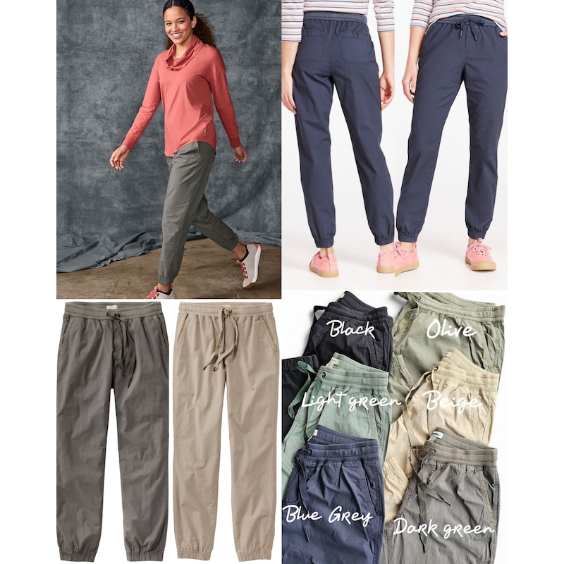 LL Bean กางเกงจ็อกเกอร์ผู้หญิง Ripstop Pull-On - 7885