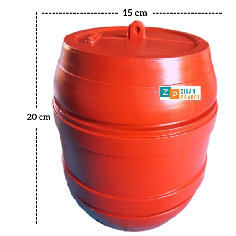 MERAH BIG Gentong Piggy Bank รุ่นพิเศษ สีแดง