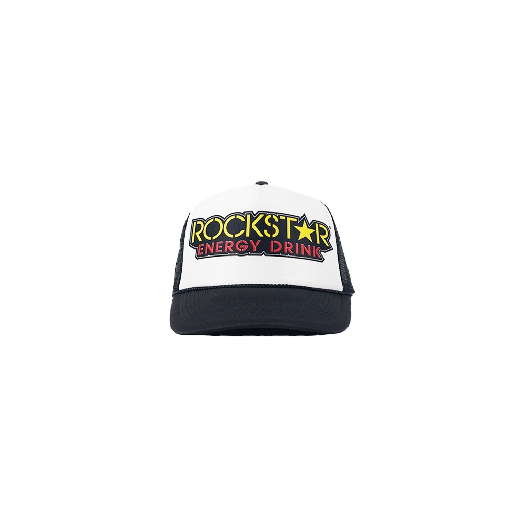 Rockstar Energy Drink Trucker Hat สีดําสีขาว
