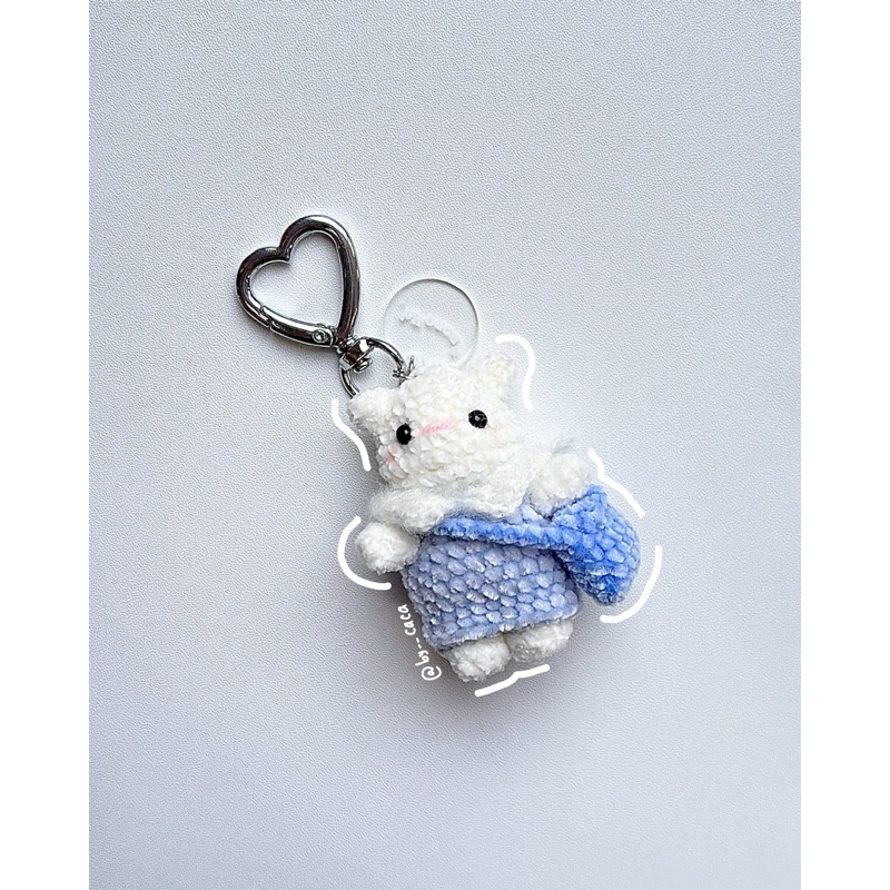 GANTUNGAN Sylvanian Families Cat Baby Crochet Bag Charm - พวงกุญแจ Sylvanian Families - By Caca