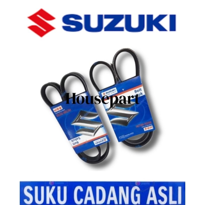 พัดลมเข็มขัด Fanbelt พัดลมเข็มขัดหม้อน้ําและชุด AC PAIR Suzuki Splash Old Lama New Splash Original S