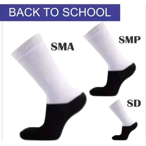 SCHOOL SOCKS / BLACK และ WHITE SCHOOL SOCKS