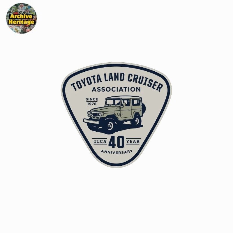 T0y0ta Land Cruiser Association สติ๊กเกอร์ครบรอบ 40 ปี