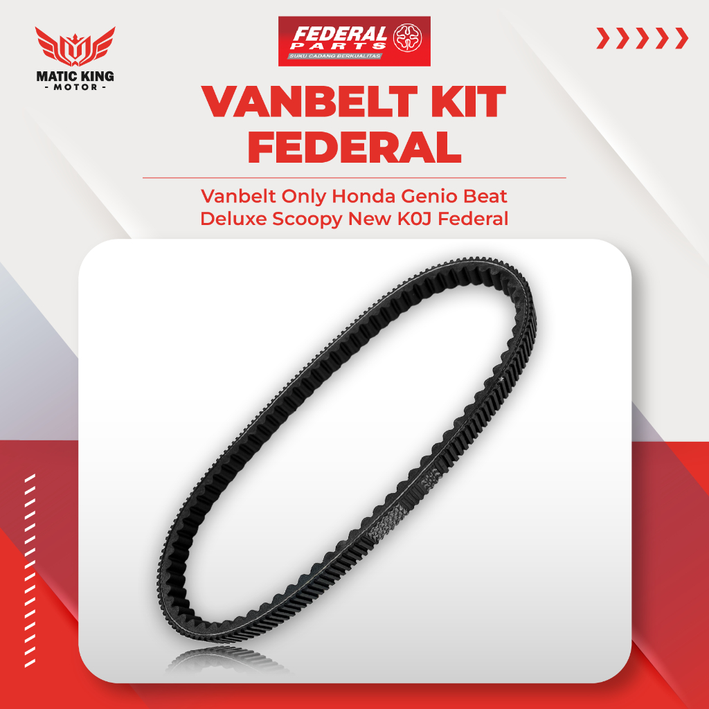 Federal Vanbelt V เข็มขัด Fanbelt Genio Beat Deluxe Street Scoopy ใหม่ K2F K1A K0J FP-23100-K0J-2100