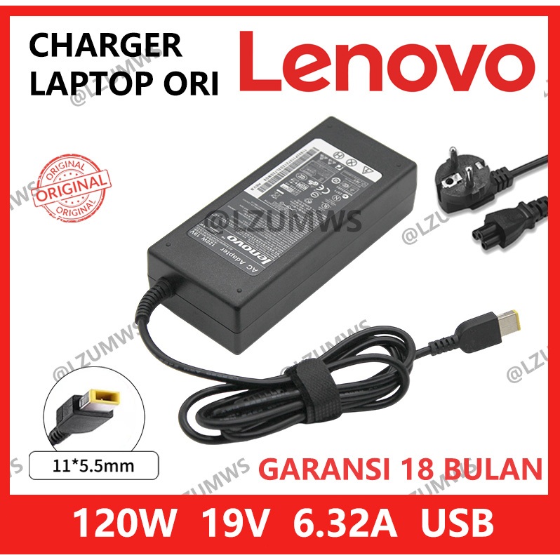 อะแดปเตอร์ชาร์จแท้ 19V 6.32A 120W USB PA-1121-28 N750 N500 N53S G50 N55