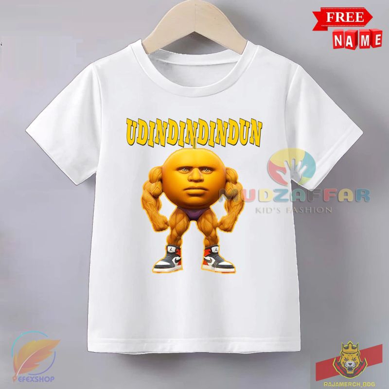 CHILDRENS เสื้อยืด UDIN DIN DUN CHILDRENS เสื้อยืด BRAINROT UDIN DIN DUN