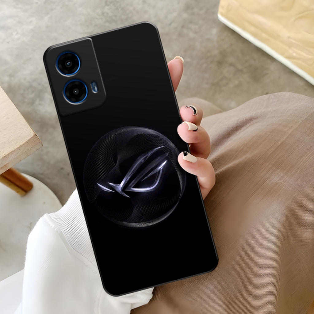 HP Softcase - Motorola Moto G45 Case ROG Motif - Casing Moto G45 New Motif Case Fusion Aesthetic cas