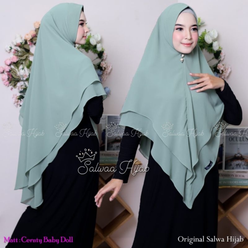 HOT KIMAR SIRIN POLOS 2LAYAR JUMBO/HIJAB SIRIN POLOS 2LAYER JUMBO