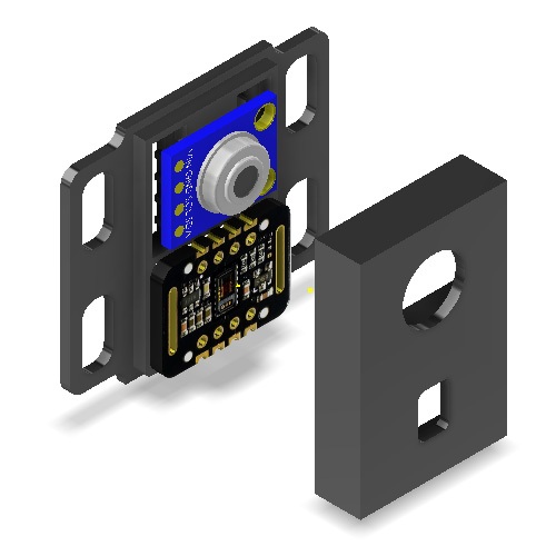 เคส GY-906 MLX90614 MAX30102 เซ็นเซอร์ชีพจรอัตราการเต้นหัวใจเซ็นเซอร์อุณหภูมิอินฟราเรด
