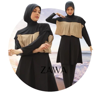 Damla Sport Muslimah ชุดว่ายน้ํา Tulle สีน้ําตาล - ชุดว่ายน้ําผู้หญิง Hijab Syari วัยรุ่น
