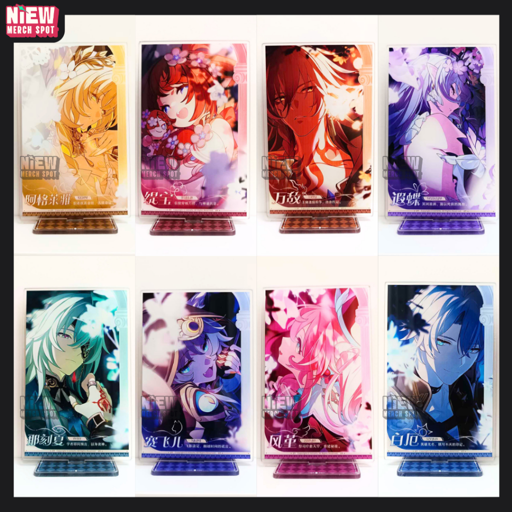 HSR Castore Anaxa Painon Mydei Aglaea Tribbie Hyacine Cisher Honkai Star Rail Standee อะคริลิค Ampho